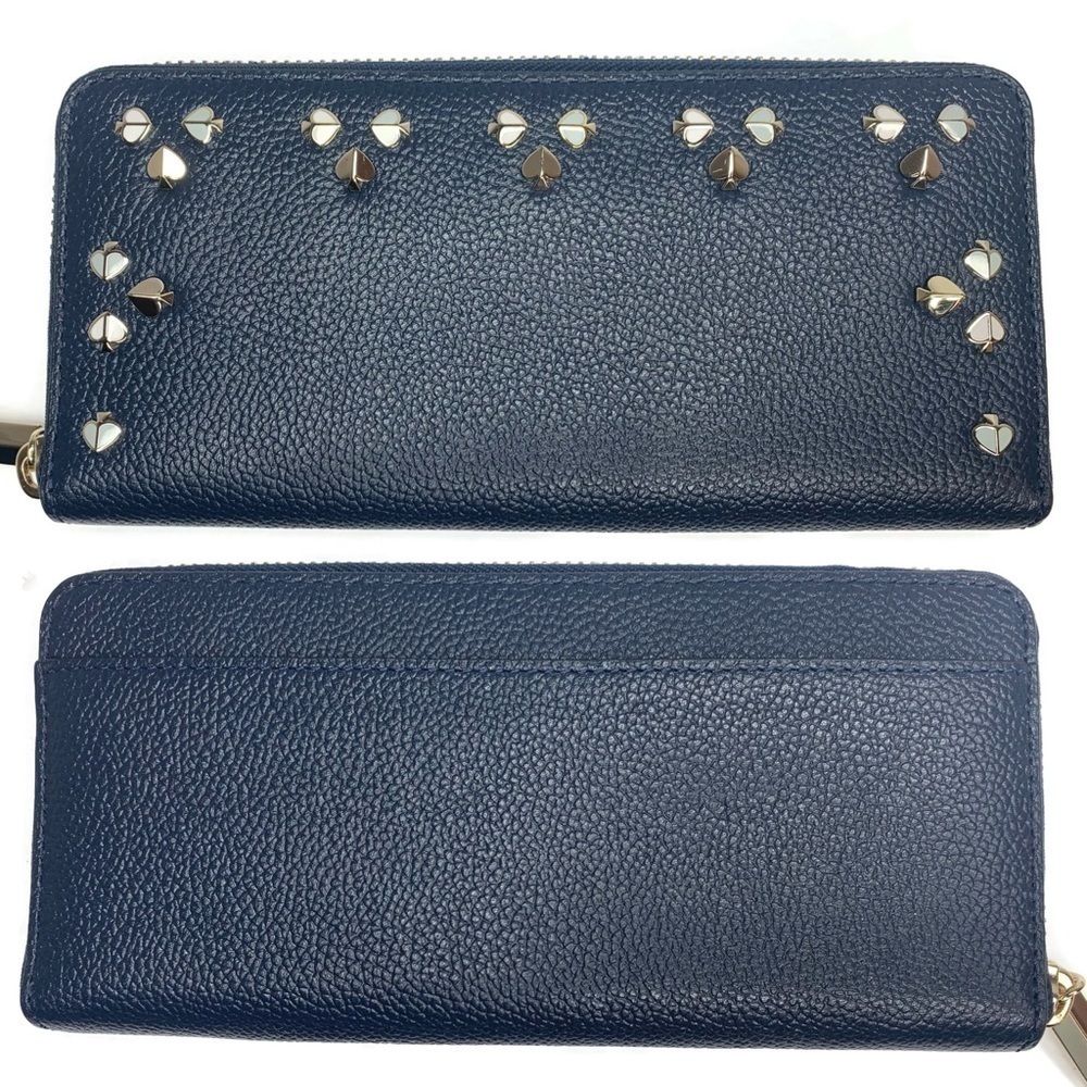 Kate Spade Navy Rivet Leather Wallet Full-Sized